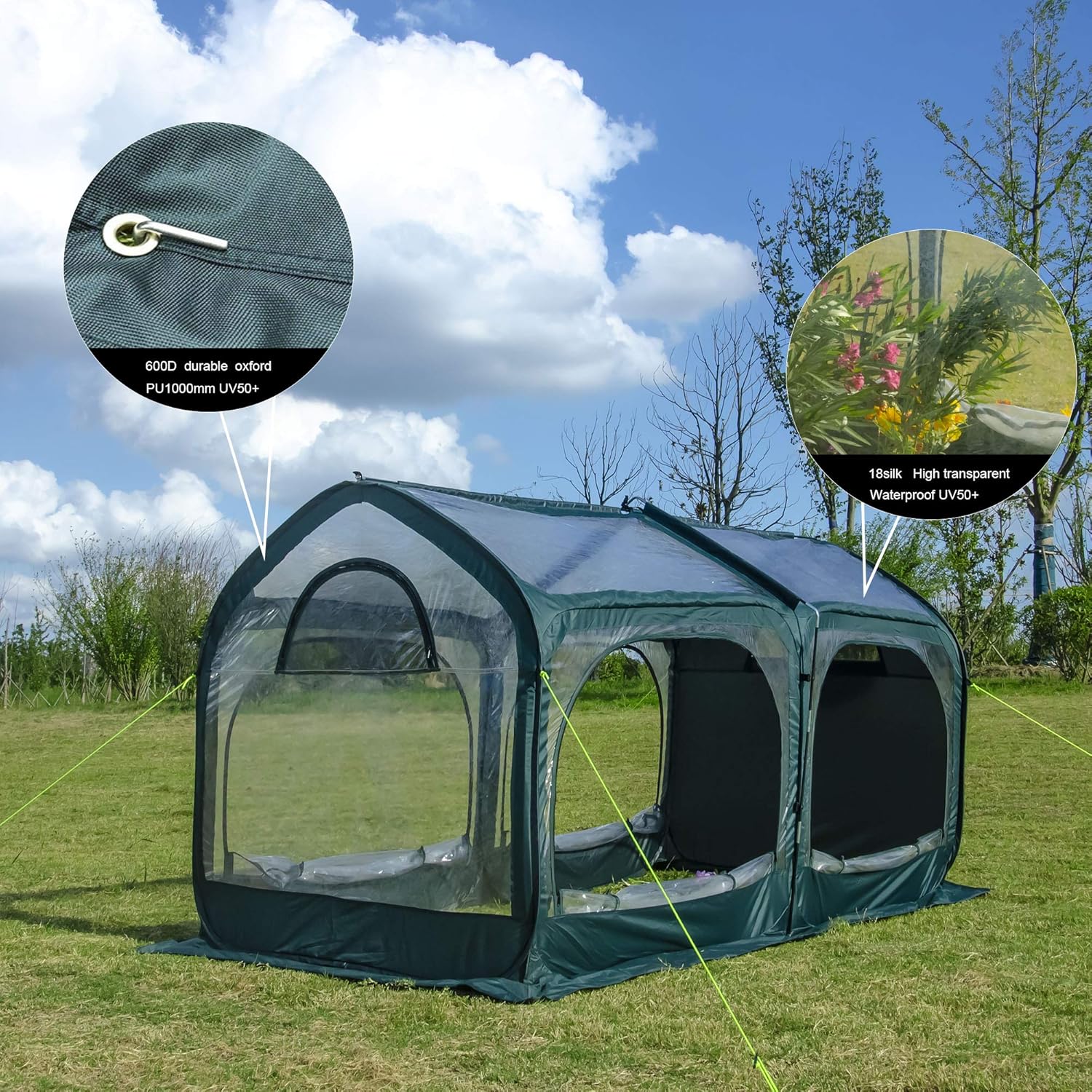 Pop Up Greenhouse Cover for Cold Frost Protection O87508