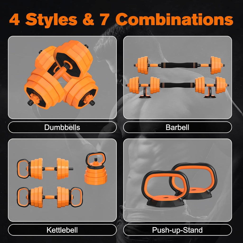 Adjustable Dumbbells 6-in-1 Weight Set for Home Gym Workout L973334
