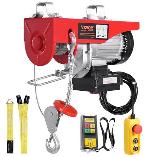 Electric Hoist, 2200 lbs Capacity, 110V with Wireless Remote, 40ft Lifting Height Y665