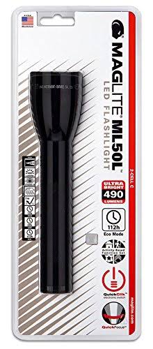 LED 2-Cell C Flashlight, Black P457
