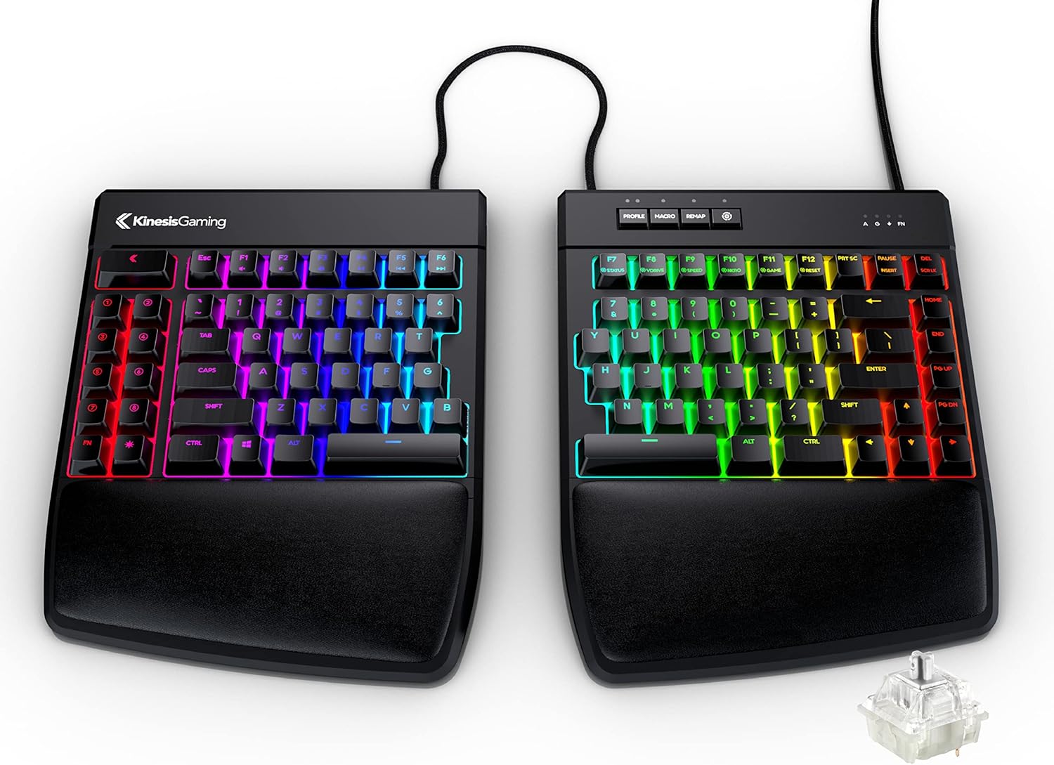 Split Mechanical Gaming Keyboard with RGB Backlight I6865