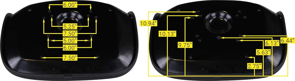 High Back Universal Lawn Mower Tractor Seat Replacement, Black A72437