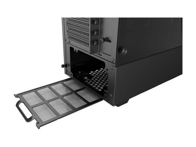 Compact EATX Mid-Tower Case, Tempered Glass, Digital RGB, Black U889966