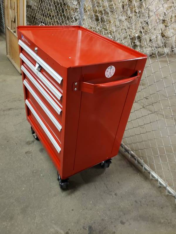 26.5-in W x 34-in H 5-Drawer Steel Rolling Tool Cabinet U635358