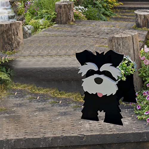 Dog Planter Pot, Pet Decoration Flower Pot, Indoor Outdoor, 13.4 x 9.5in A470