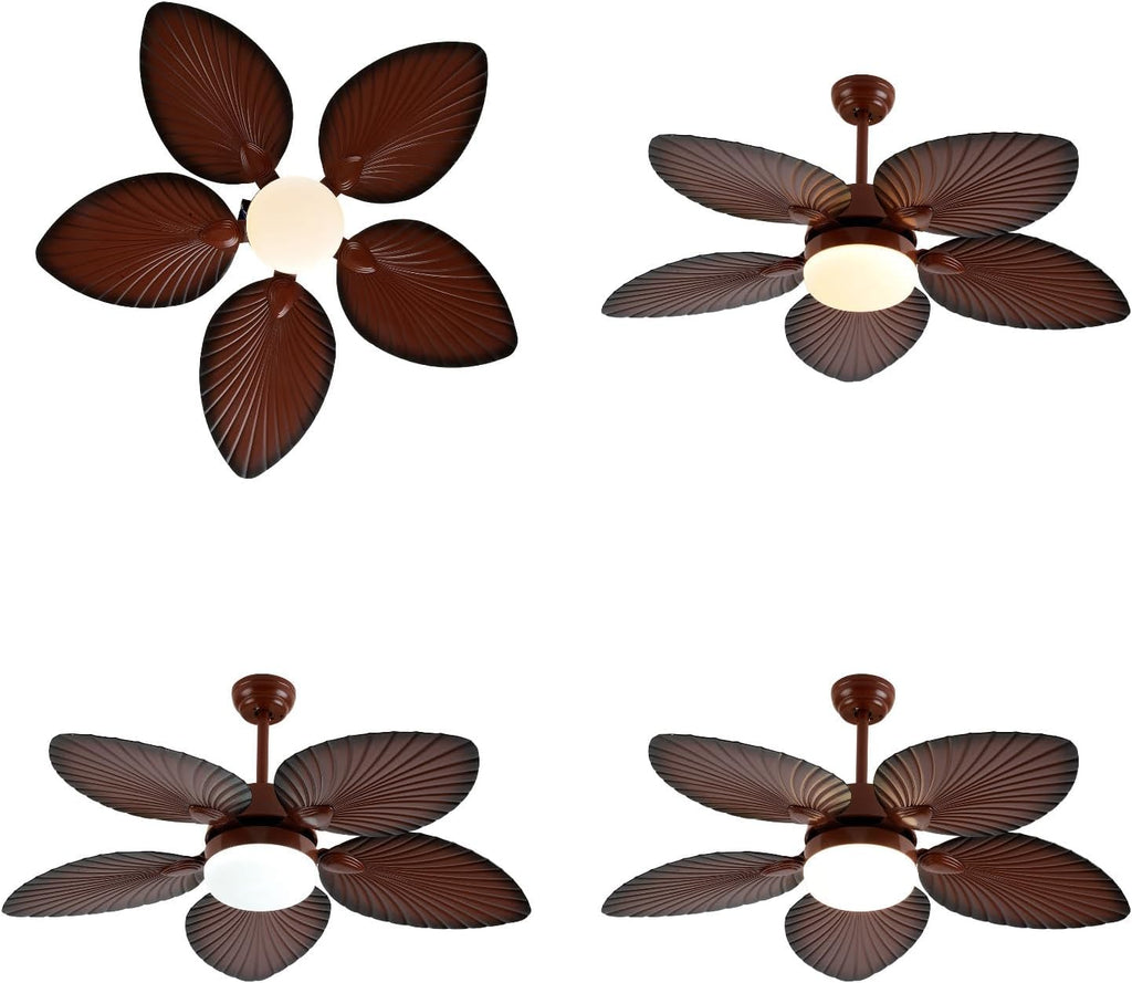 Tropical Coastal 42 Inch Ceiling Fan with LED Light and Remote Control C843
