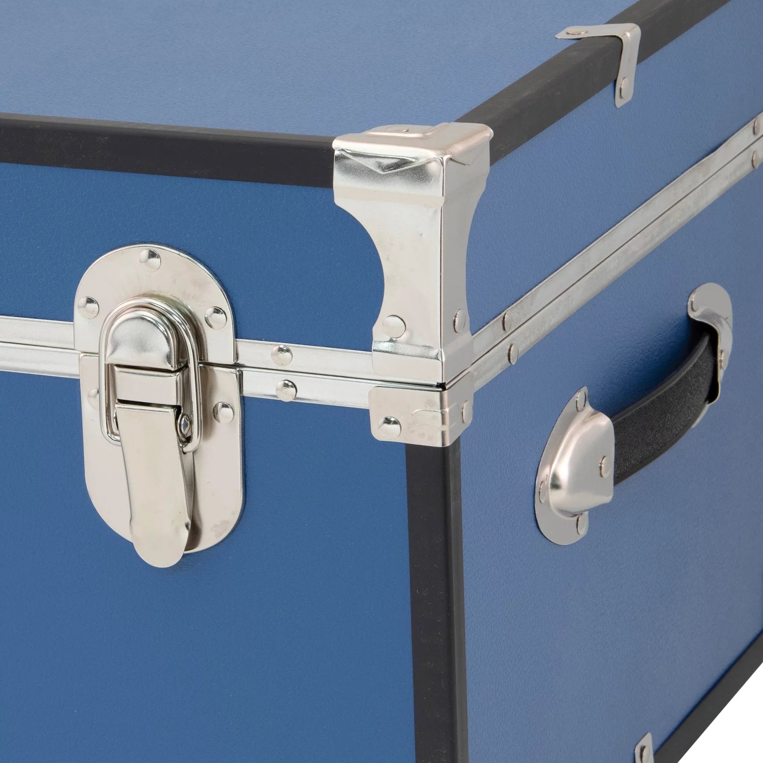 Adult Wood Trunk with Wheels and Lock in Mist Blue E484352