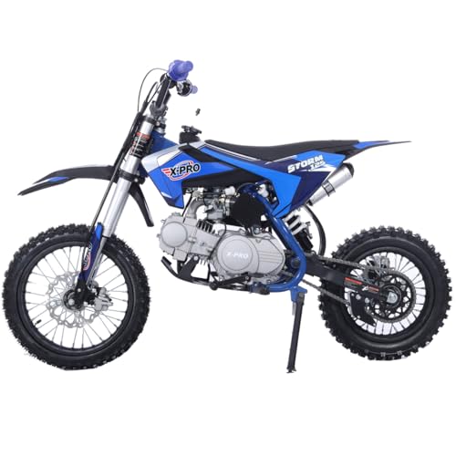 125cc Kids Dirt Bike with 4-Speed Semi-Automatic Transmission, 14"/12" Tires Q4204