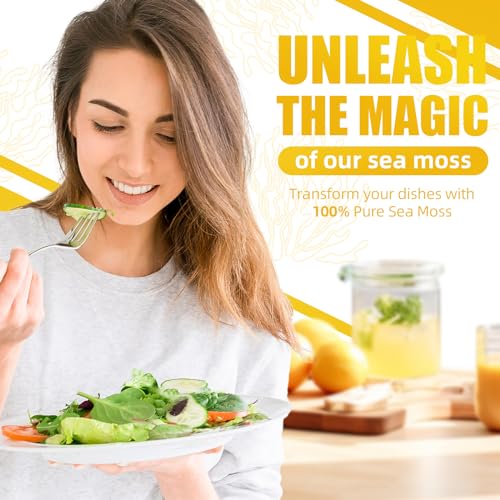 Organic Sea Moss Gel with 92 Vitamins and Minerals, Strawberry Banana Flavor F236
