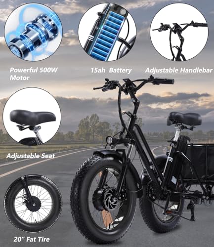 Adult Electric Tricycle 3 Wheel Bike Q8526