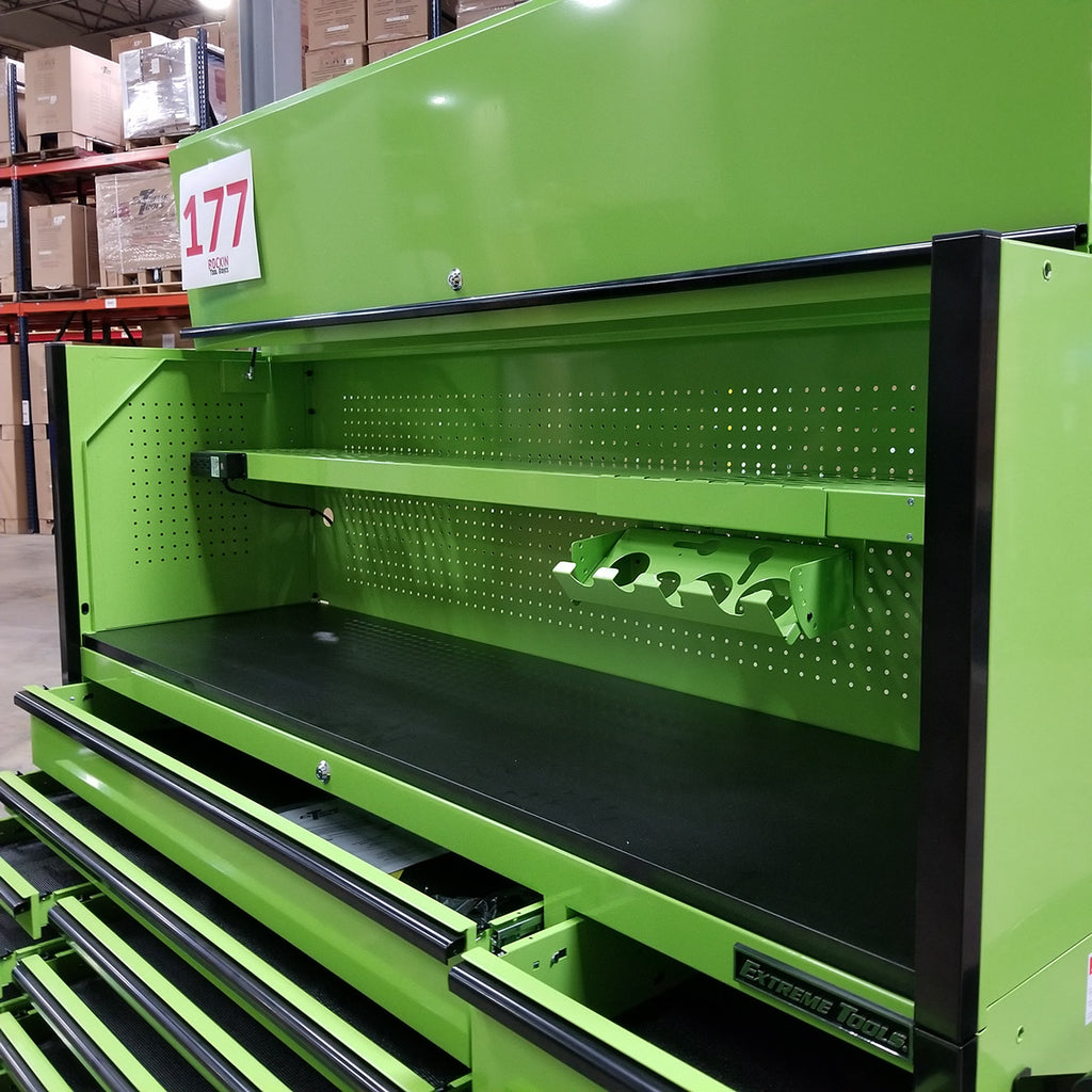 Used Toolbox 72 x 21 Triple Bank Roller Cabinet with Hutch X855