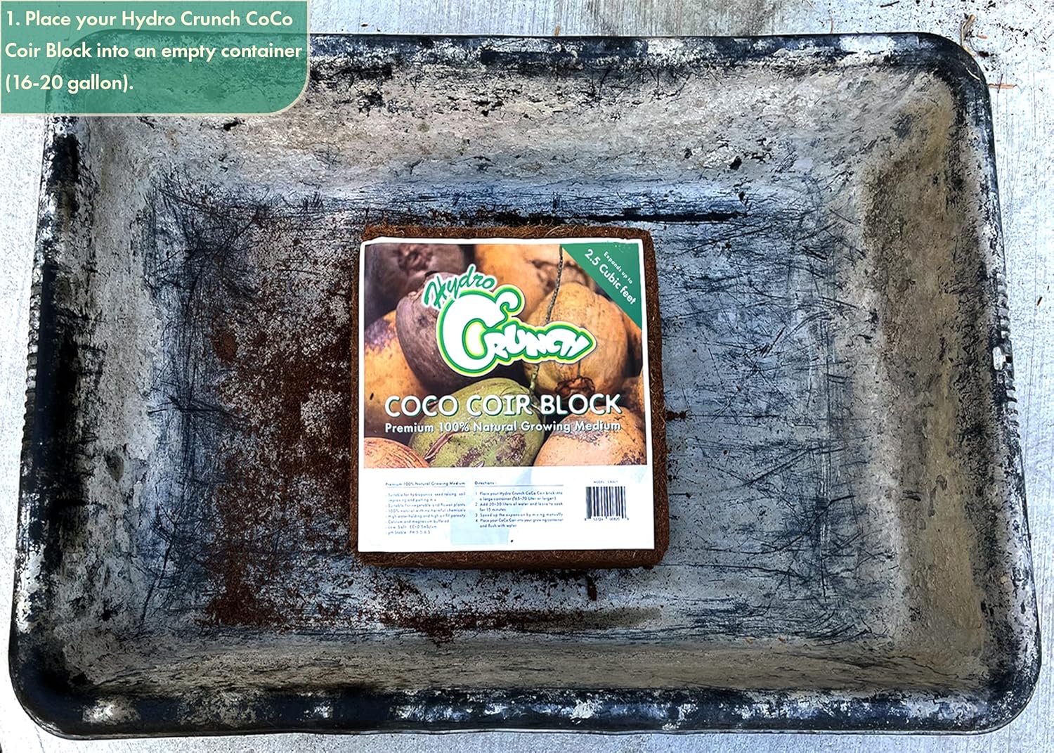 Coco Coir Block 2.5 Cubic Ft (2-Pack) D81369