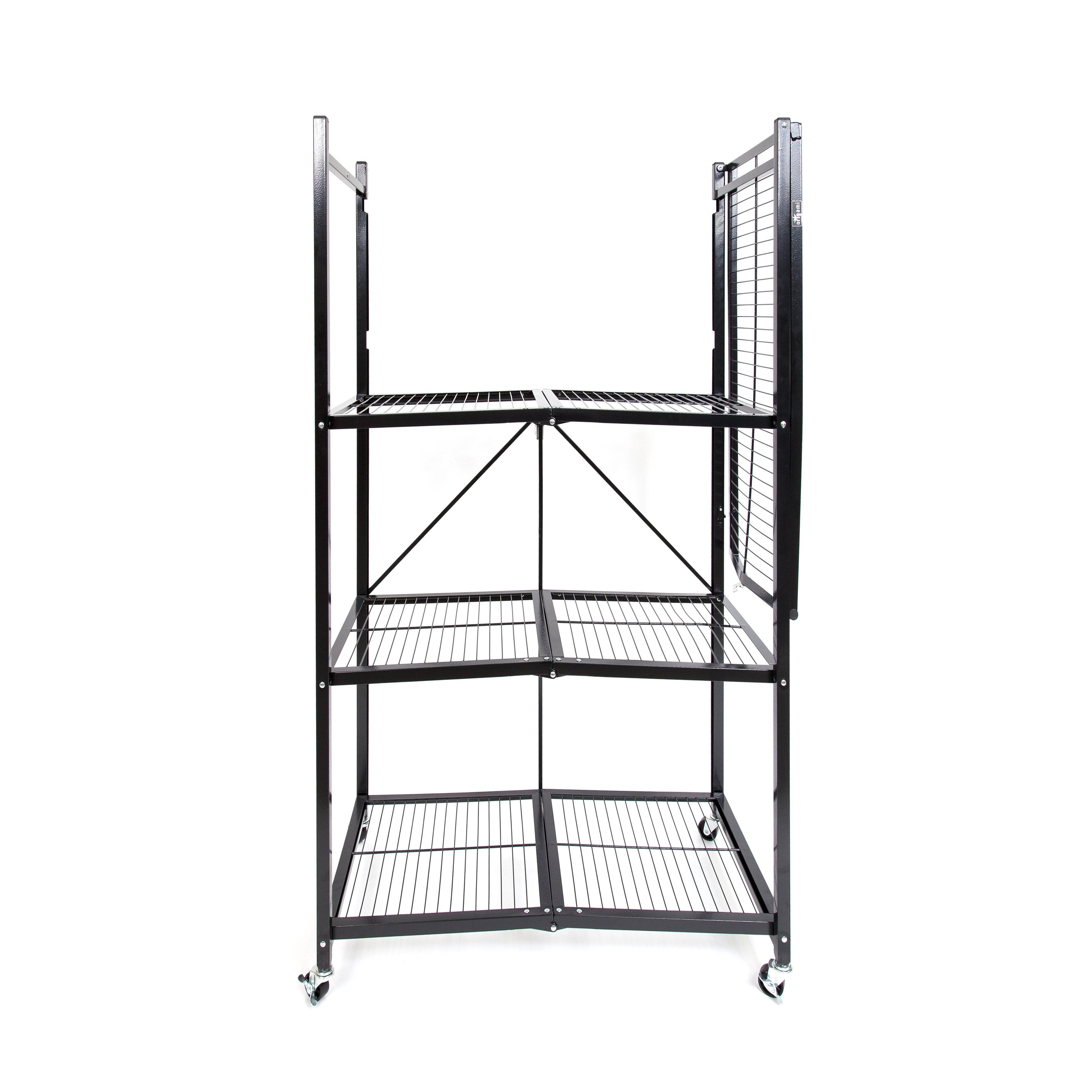 Large 4-Tier Heavy-Duty Rack with Casters - Red T34844