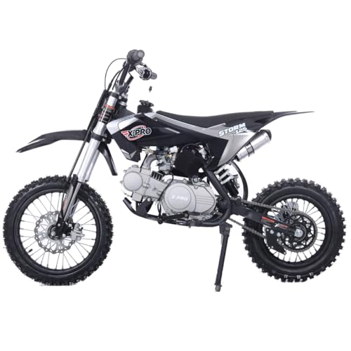 125cc Kids Dirt Bike with 4-Speed Semi-Automatic Transmission, 14"/12" Tires Q4204