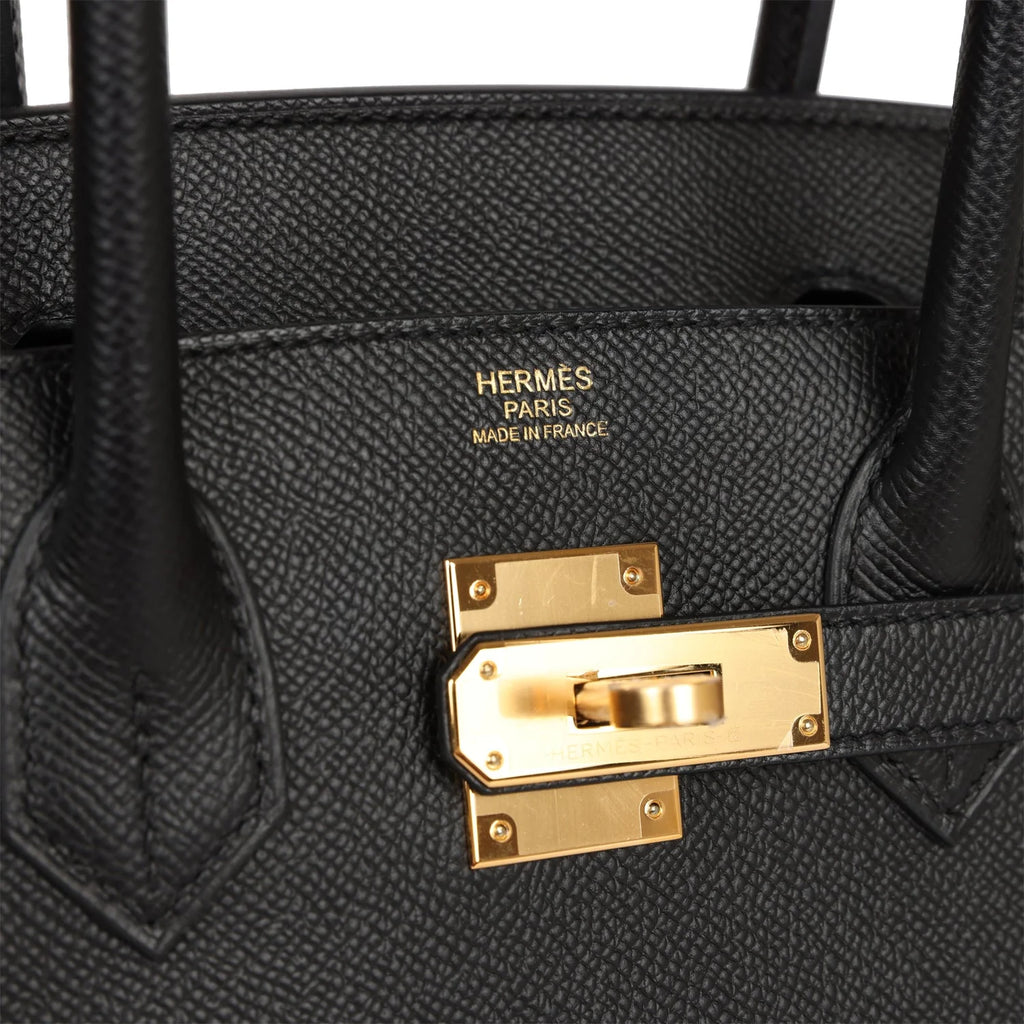 Black Epsom Leather Tote Bag F779