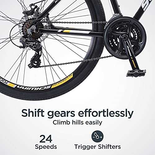 Adult Hybrid Bike, 700c Wheels, Lightweight Aluminum Frame F48697