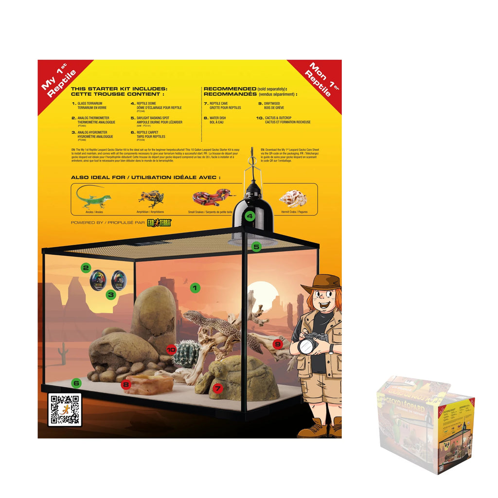 Leopard Gecko Reptile Starter Kit Z6597