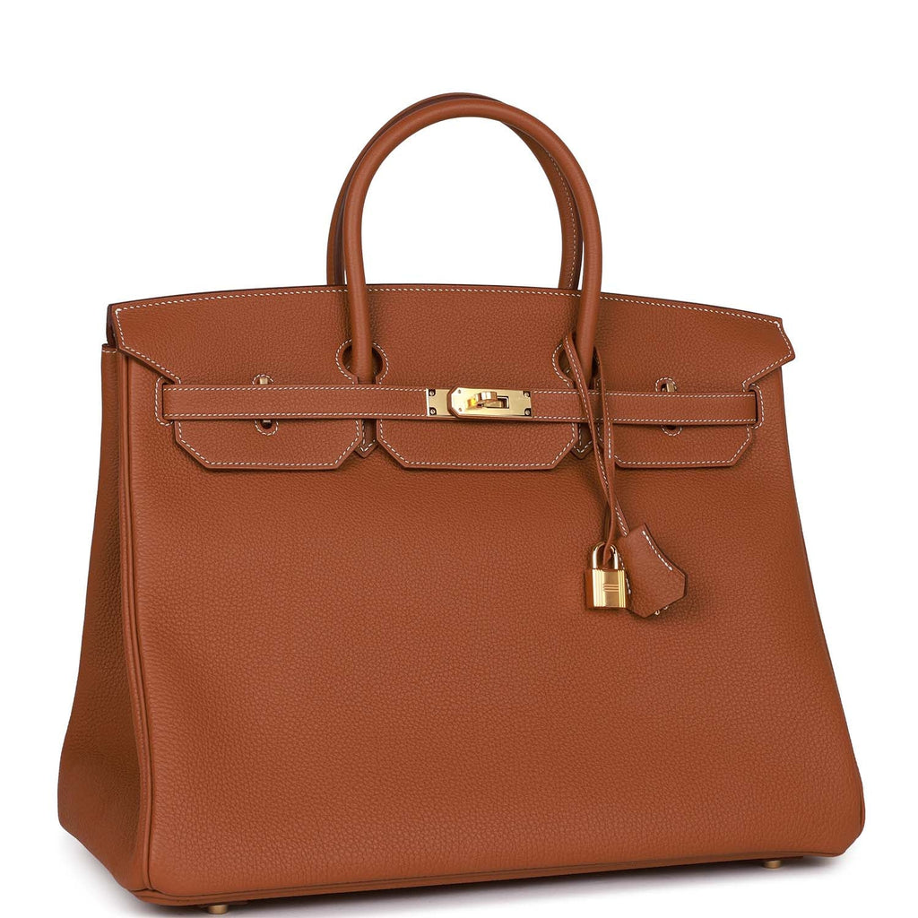 Gold Togo Leather Handbag J6646