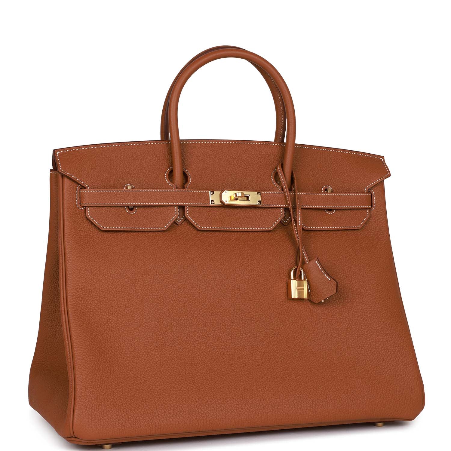 Gold Togo Leather Handbag J6646
