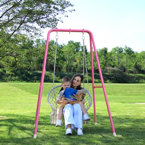 Hammock Chair Stand, Heavy-Duty Steel, 300LBS, Indoor Outdoor X85733