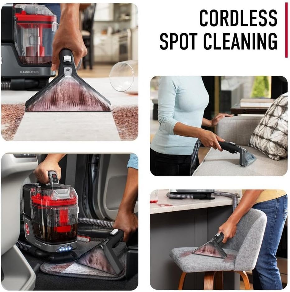 Portable Carpet and Upholstery Spot Cleaner Machine with Powerful Suction X136