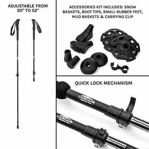 Ultralight Carbon Fiber Hiking Trekking Poles T12960