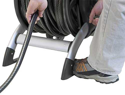 Reel Cart for Garden Hose, Heavy Duty Aluminum, 200 ft Capacity Y81227