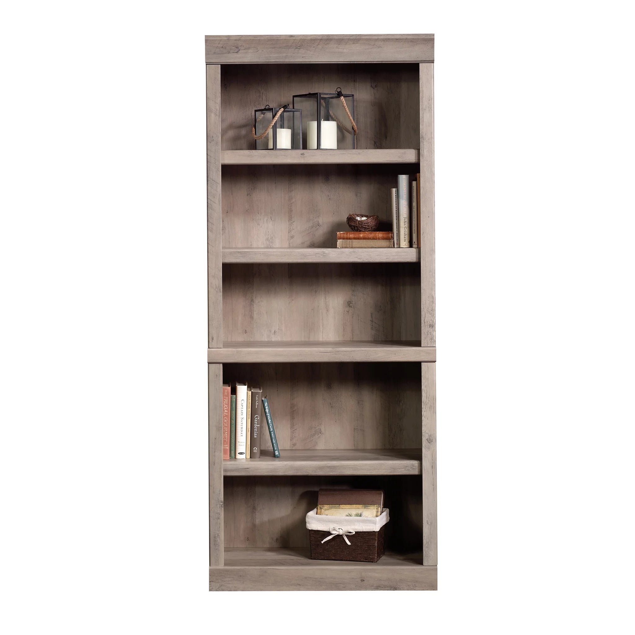 5 Shelf Bookcase, Rustic Gray L840