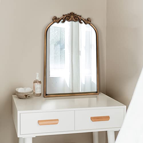 Vintage Arched Wall Mirror 24x36 D3829