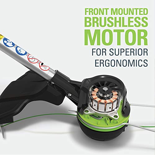 80V Cordless Brushless String Trimmer and Leaf Blower Combo with Battery and Charger A2707