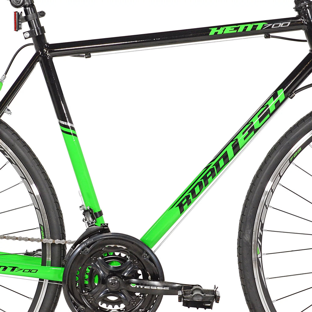 700c Road Bike, Black/Green V207650