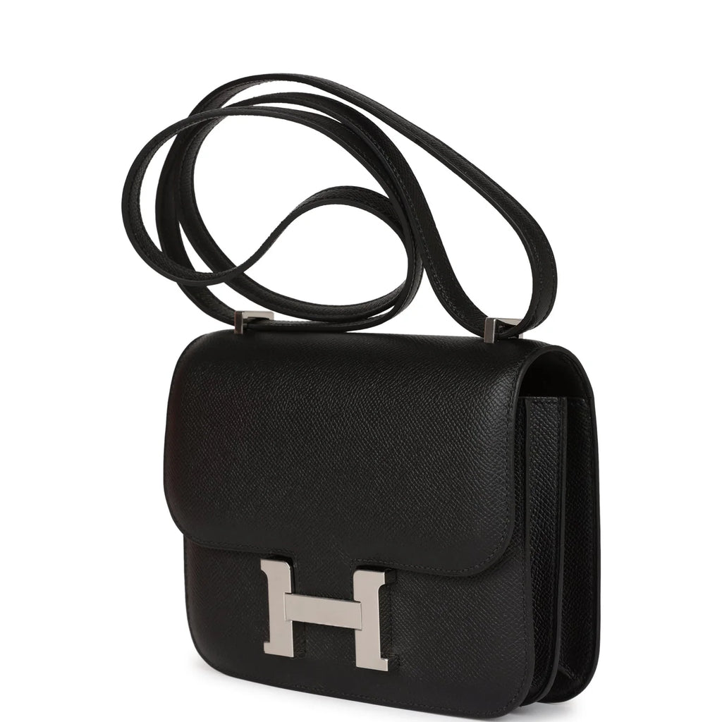 Black Epsom Leather Crossbody Bag F8619