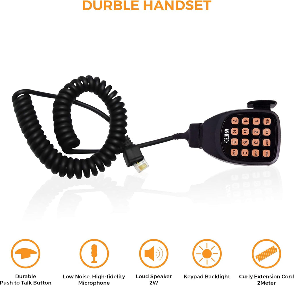 GMRS Two-Way Radio with Repeater Capability and Dual Band Scanning Receiver Q9318