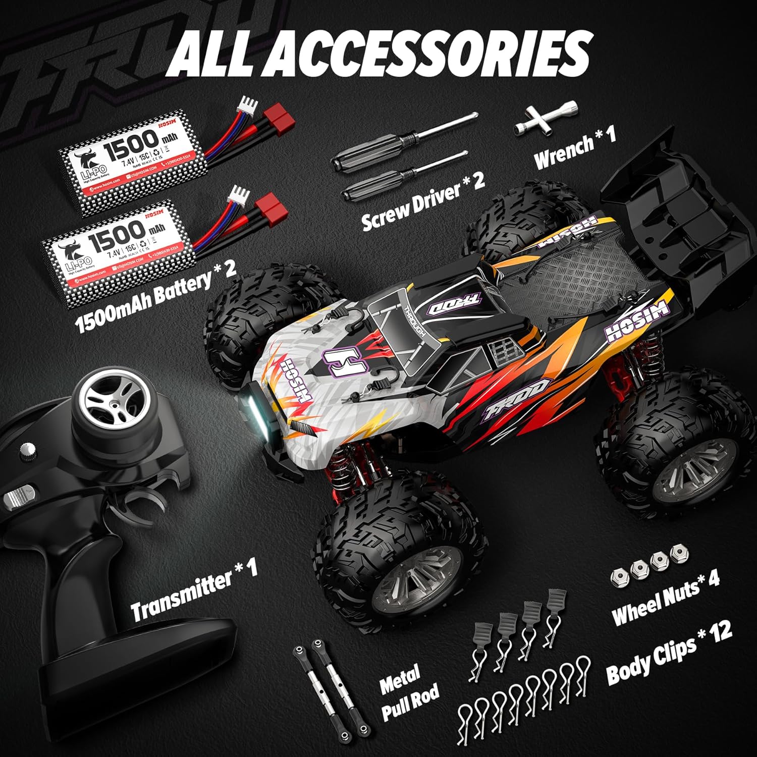 RC Cars for Adults 1:10 Scale Remote Control Car & 1:14 Fast RC Truck F374
