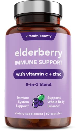 Organic Elderberry Capsules with Vitamin C, Zinc & Echinacea X626985