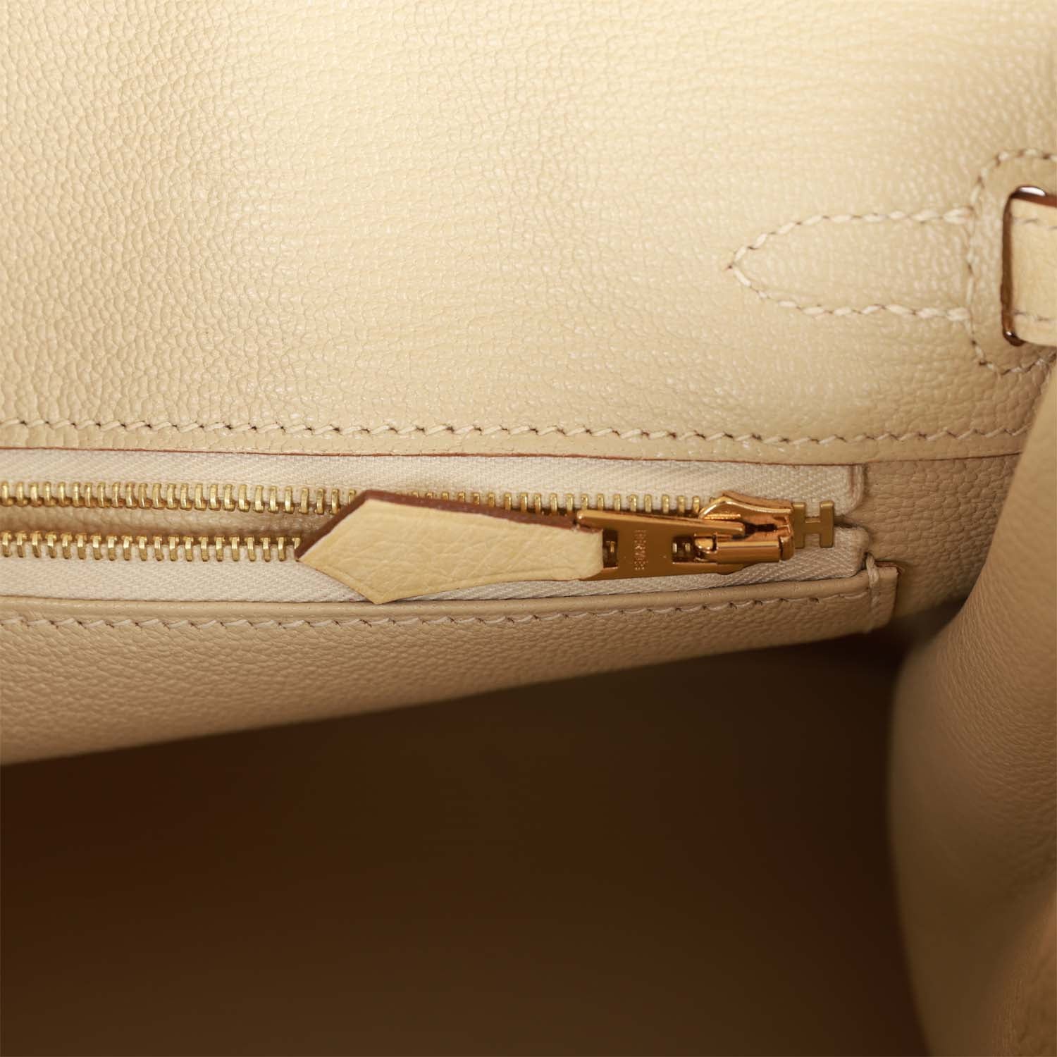 Ostrich Leather Handbag with Gold Hardware W129433