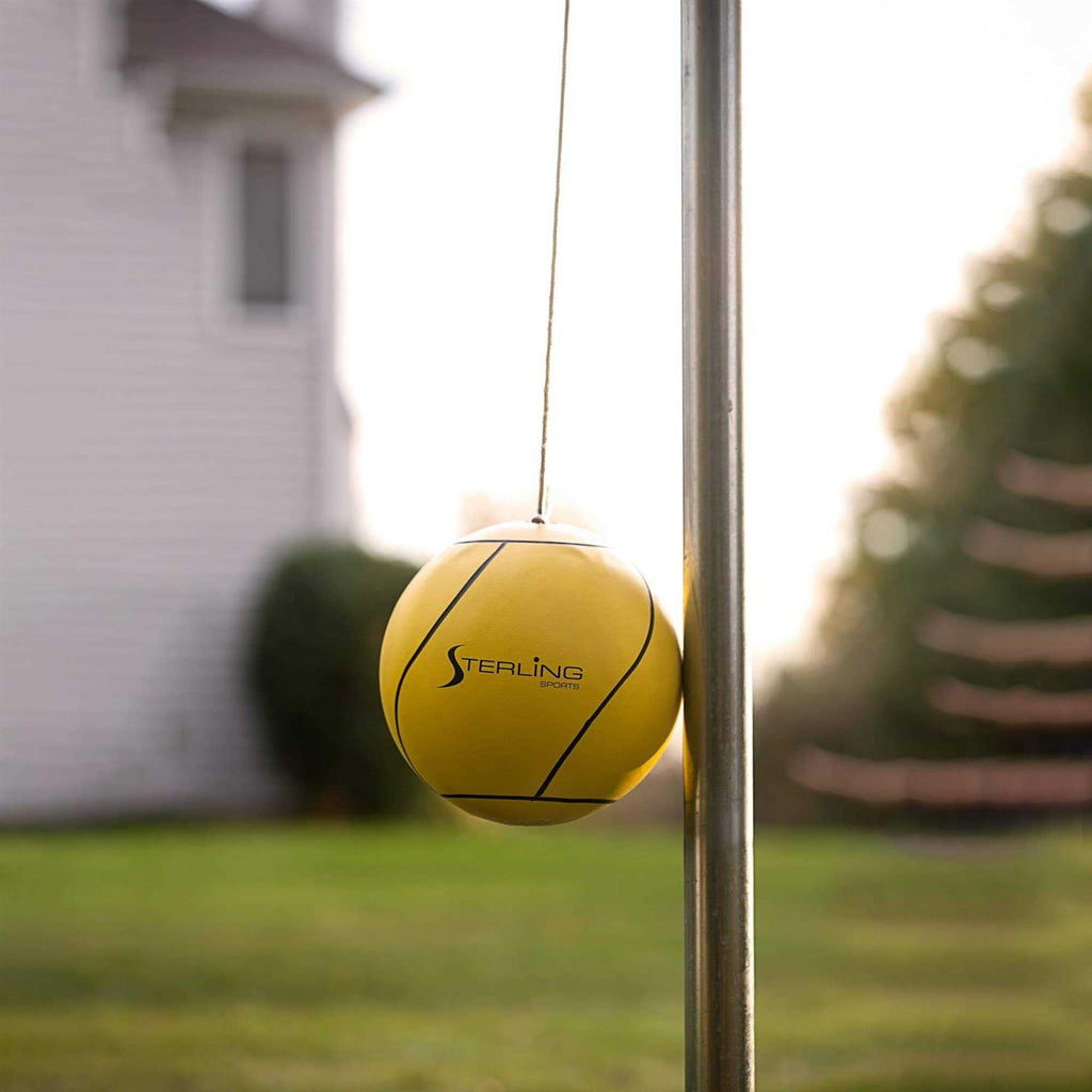 Compact Tetherball Set for Outdoor Backyard with Ball and Rope A44102