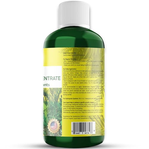 Organic Kelp Seaweed Concentrate Liquid Fertilizer for Indoor Plants, 8 oz Z51696