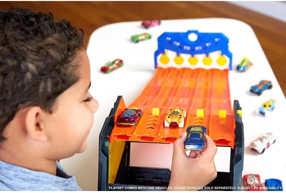 DieCast Toy Cars and Trucks Trackset with 2 Stickers S90484