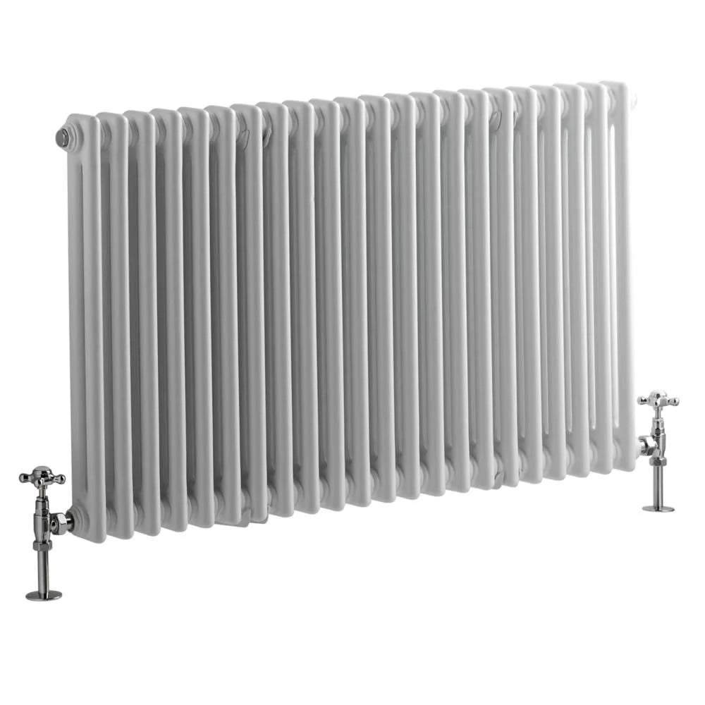 Cast Iron Style Column Radiator, White Finish V1727