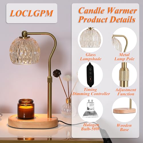 Candle Warmer Lamp with Dimmer and Timer N74713