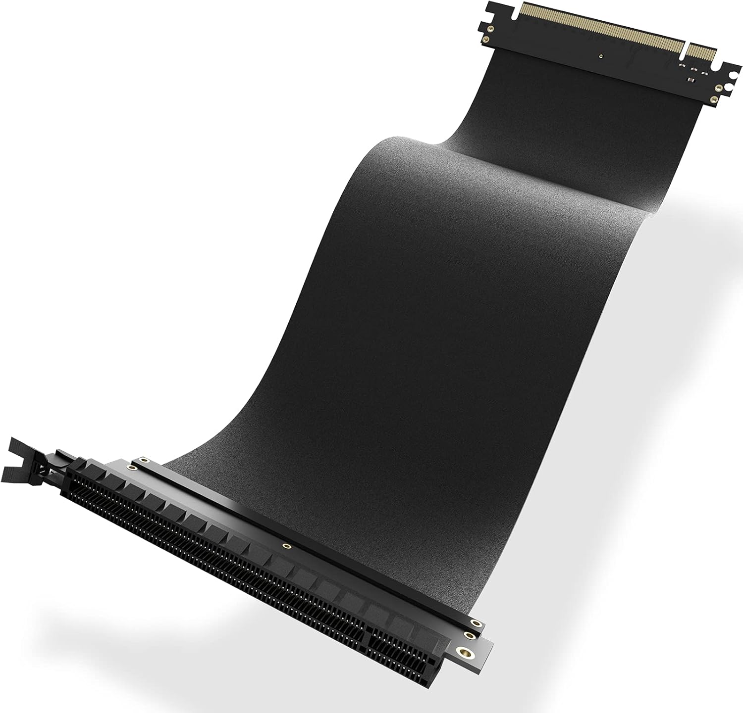 PCIE 4.0 16x Shielded Riser Cable for GPU Extension Card, Right Connector 20cm W3262