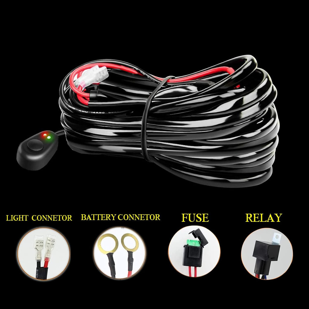 20 inch 420W LED Light Bar Spot Flood Combo Triple Row Driving Light with Wiring Harness Kit Y457109