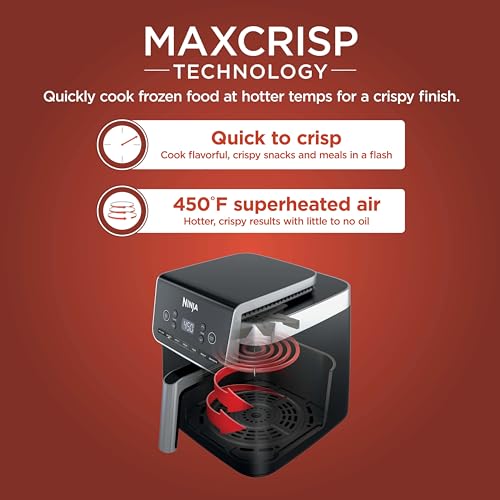 Air Fryer 4-in-1 with 5 QT Capacity, Nonstick Basket & Crisper Plate V1873