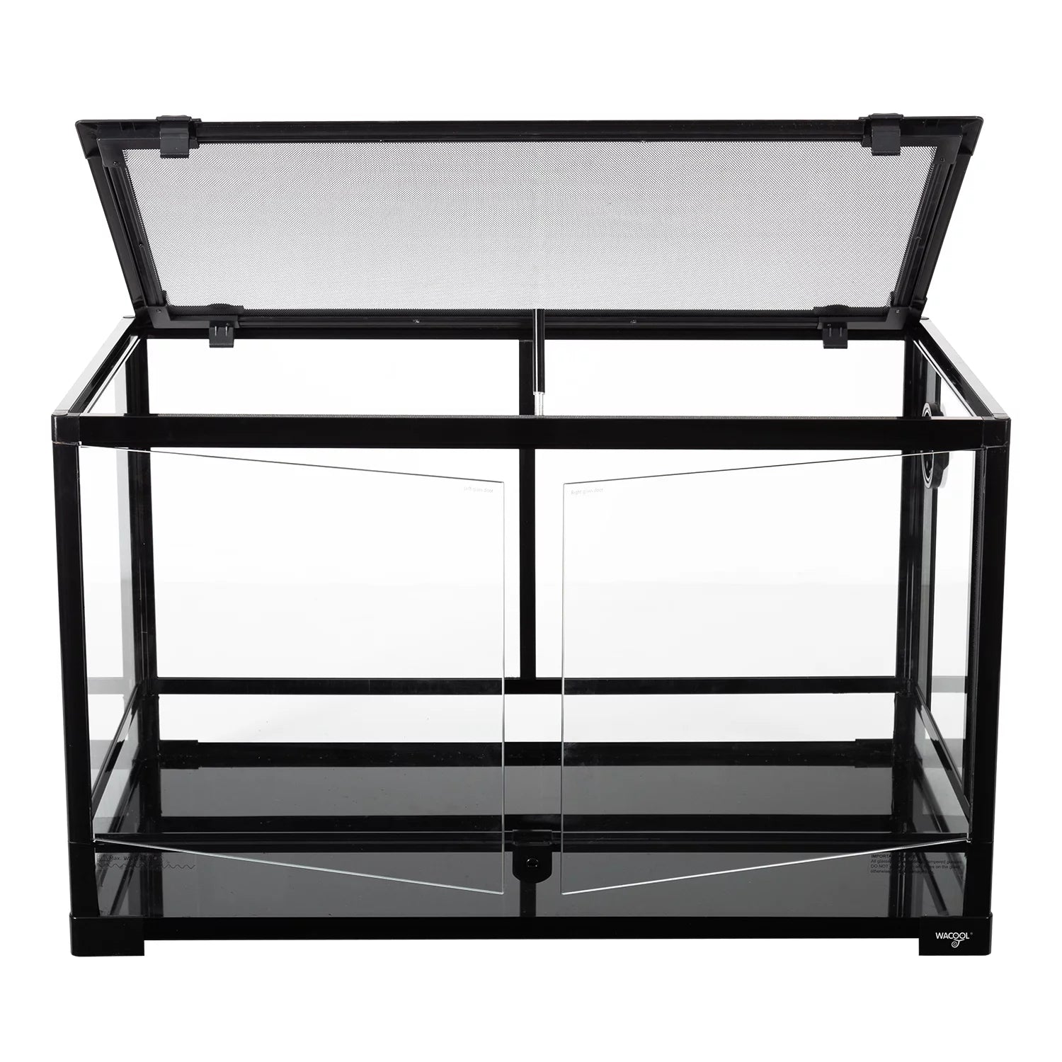 Tempered Glass Front Opening Reptile Terrarium 40 Gallon A563