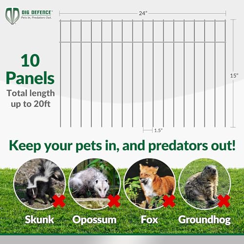 Animal Barrier Fence, X-Large 2 Pack, 4 ft Total Length H8134
