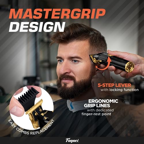 Professional Hair Clippers for Men, Cordless Trimmer Set with Precise Cutting U595966