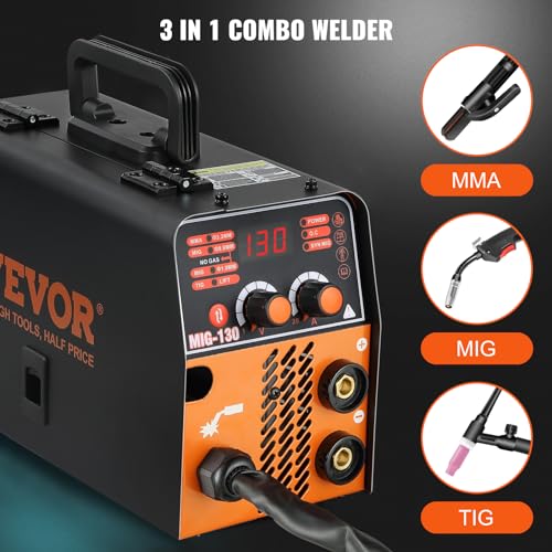 MIG Welder 130A, 3 in 1 MMA/MIG/LIFT TIG Welding Machine P663409