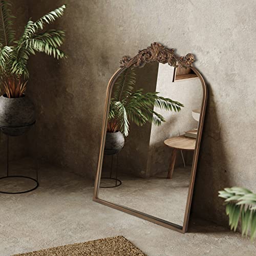 Vintage Arched Wall Mirror 24x36 D3829