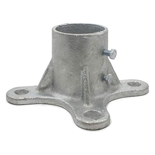 2" Floor Flange with 2 Set Screws for Steel Round Posts K450